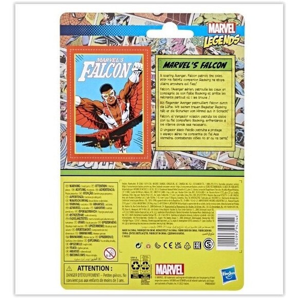 The Falcon - Retro 3.75" Action Figure Marvel Legends, Kenner, Hasbro - New - Picture 5 of 5